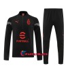 AC Milan Quarter Zip Training Huppari 2022-23 Musta - Miesten